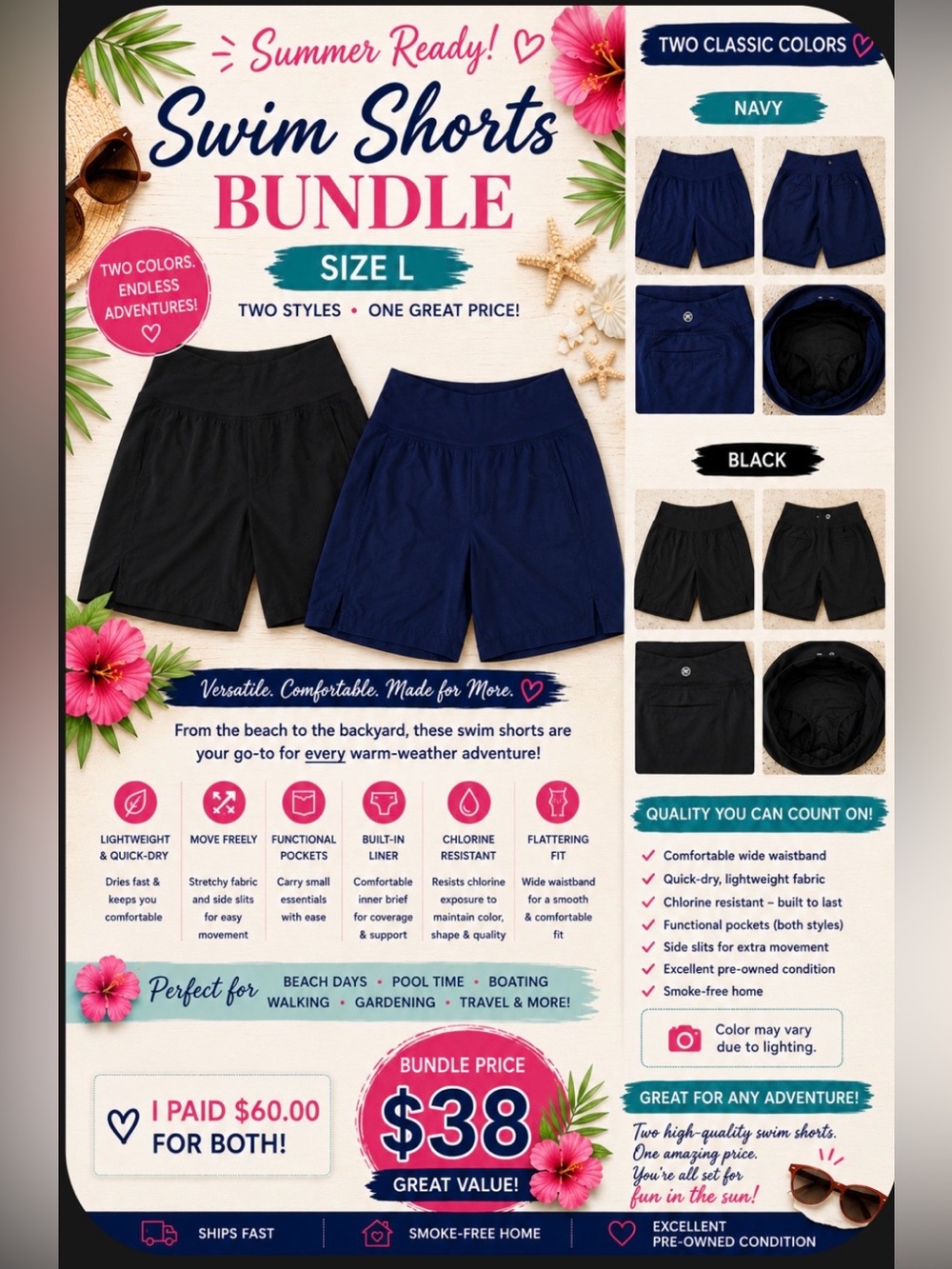 Summer Ready Swim Shorts Bundle ☀️